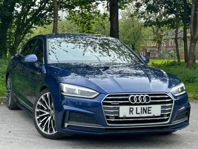 Usado Audi A5 Sportback S-Line 190 CV (139 kW) 2017 Azul Utilitario