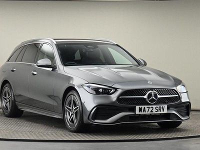 Used Mercedes C300e AMG line 2022 Selenite gray  metallic finish Estate