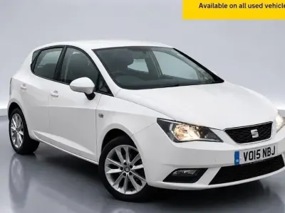 Usado Seat Ibiza 85 HP (62 kW) 2015 Branco Citadino