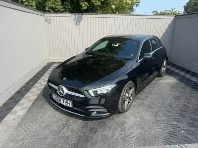 Used Mercedes A180 AMG line 136 HP (100 kW) 2018 Black Hatchback
