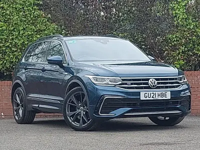 Used VW Tiguan R-line 150 HP (110 kW) 2021 Blue SUV