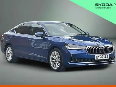 New Skoda Superb SE L 150 HP (110 kW) 2026 Cobalt blue metallic Hatchback