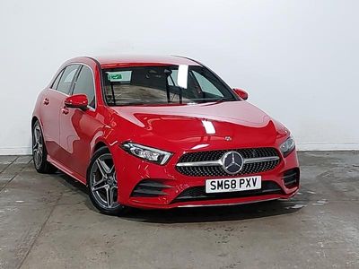Used Mercedes A200 AMG Line Premium 163 HP (119 kW) 2019 Red Hatchback