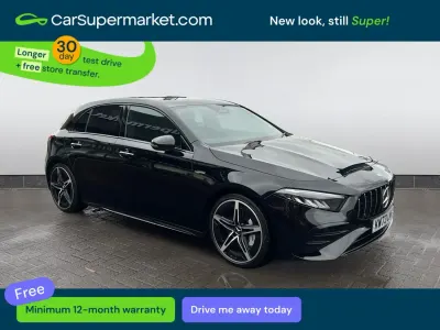 Begagnad Mercedes A35 AMG Premium 2023 Svart Halvkombi