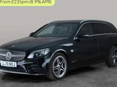 Käytetty Mercedes C300e AMG line 320 HP (235 kW) 2021 Musta Farmari