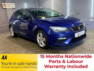 Usata Seat Leon FR 150 CV (110 kW) 2020 Blu Utilitaria