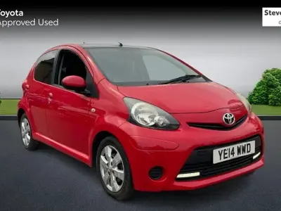 Used Toyota Aygo Style 68 HP (50 kW) 2014 Red Hatchback
