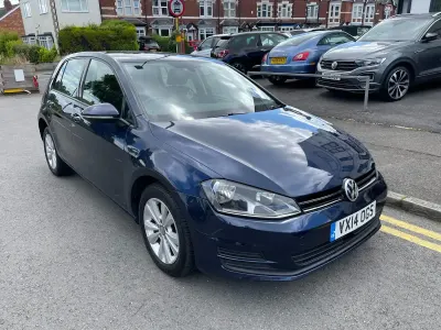 Used VW Golf VII SE 110 HP (80 kW) 2014 Blue Hatchback