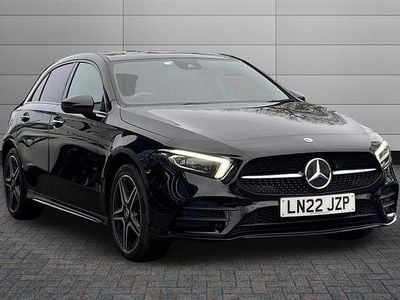 Used Mercedes A250 AMG Line Premium Plus 218 HP (160 kW) 2022 Cosmos black Hatchback