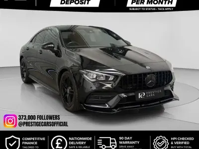 Used Mercedes CLA250e AMG Line Premium 2022 Black Coupe