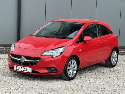 Used Vauxhall Corsa 75 HP (55 kW) 2018 Red Hatchback