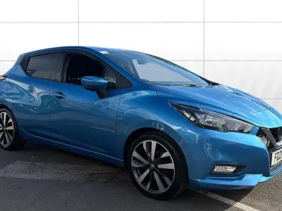 Second-hand Nissan Micra Tekna 92 CP (67 kW) 2021 Albastru Hatchback
