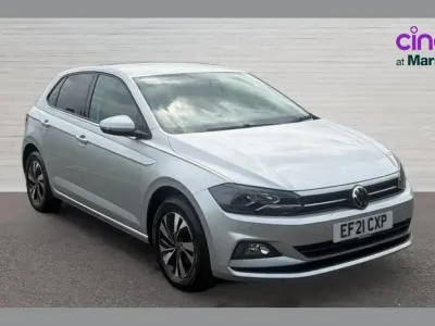 Used VW Polo Match 95 HP (69 kW) 2021 Reflex silver metallic Hatchback
