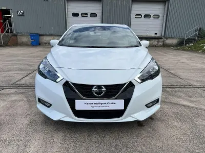 Used Nissan Micra Acenta 91 HP (66 kW) 2021 White Hatchback