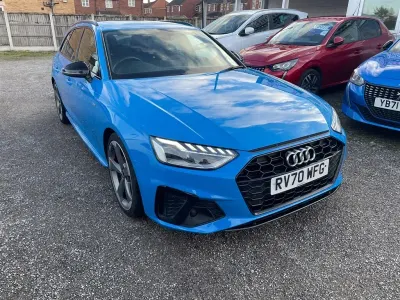 Used Audi A4 Black Edition 190 HP (139 kW) 2020 Blue Estate