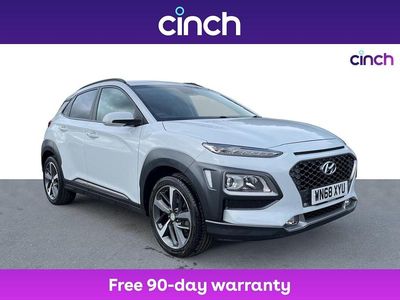 White Used 2018 Hyundai Kona Premium SUV | £10,249 (Fair price)
