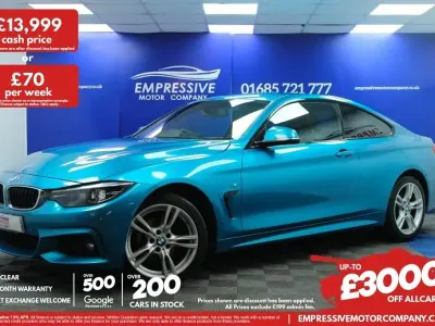 Usado BMW 420 M Sport 184 CV (135 kW) 2018 Azul Coupe