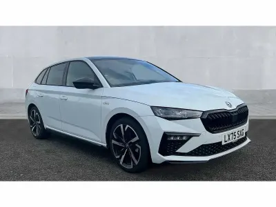 Used Skoda Scala Monte Carlo 116 HP (85 kW) 2025 Moon white metallic Hatchback