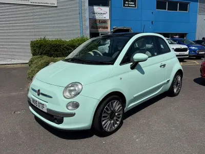 Used Fiat 500 Lounge 69 HP (50 kW) 2015 Green Hatchback