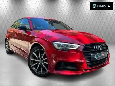 Used Audi A3 Black Edition 116 HP (85 kW) 2019 Red Sedan