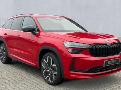 Used Skoda Kodiaq SportLine 150 HP (110 kW) 2025 Velvet red SUV