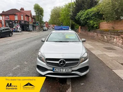 Used Mercedes A200 AMG line 136 HP (100 kW) 2017 Silver Hatchback