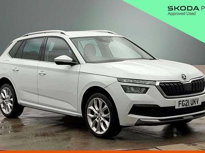 Used Skoda Kamiq SE L 81 HP (59 kW) 2021 Moon white metallic SUV