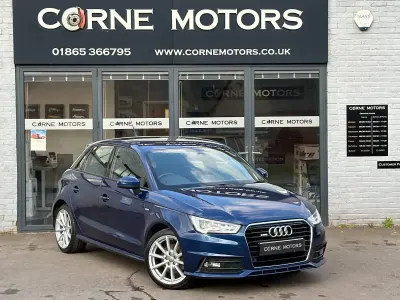 Used Audi A1 S-Line 125 HP (91 kW) 2018 Blue Hatchback