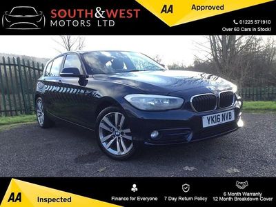 Used BMW 116 Sport Line 116 HP (85 kW) 2016 Blue Hatchback