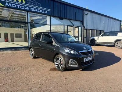 Used Peugeot 108 Allure 82 HP (60 kW) 2017 Black Hatchback