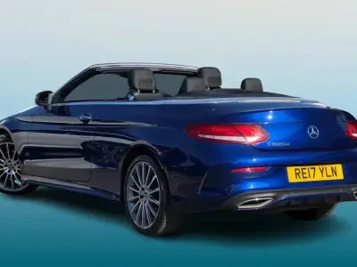 Used Mercedes C220 AMG Line Premium Plus 2017 Blue Cabriolet