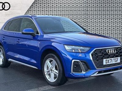 Ultra blue metallic Used 2021 Audi Q5 S-Line SUV | £29,995 (Fair price)