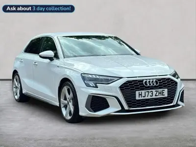 Used Audi A3 S-Line 150 HP (110 kW) 2023 White Sedan