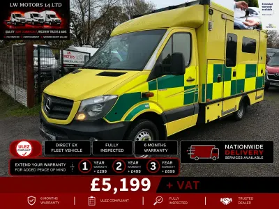 Used Mercedes Sprinter 188 HP (138 kW) 2017 Yellow Van