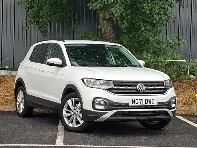 Used VW T-Cross Active 95 HP (69 kW) 2021 White SUV