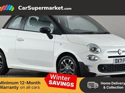White/black Used 2021 Fiat 500 Hatchback | £10,197 (Fair price)