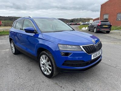Used Skoda Karoq SE L 115 HP (84 kW) 2018 Blue SUV