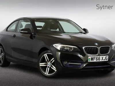 Used BMW 218 Sport Line 134 HP (98 kW) 2016 Black Coupe