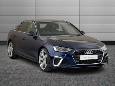 Used Audi A4 S-Line 161 HP (118 kW) 2021 Blue Sedan