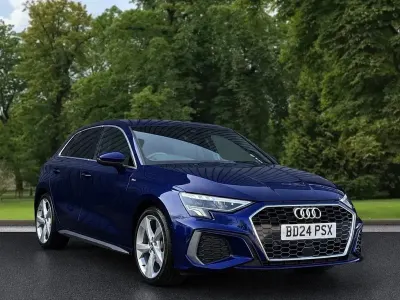 Used Audi A3 Sportback S-Line 110 HP (80 kW) 2024 Blue Hatchback