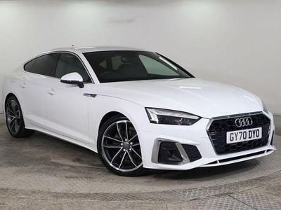 Used Audi A5 Sportback S-Line 163 HP (119 kW) 2020 White Hatchback