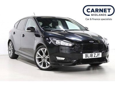 Black Used 2018 Ford Focus ST-Line Hatchback | £9,299 (Good price)