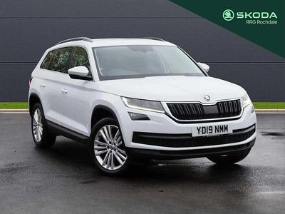 Used Skoda Kodiaq SE L 150 HP (110 kW) 2019 Moon white metallic SUV