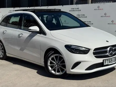 Used Mercedes B200 Premium Plus 2019 White Hatchback
