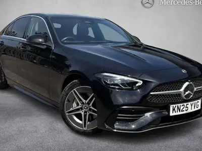 Used Mercedes C200 AMG line 204 HP (150 kW) 2025 Black Sedan