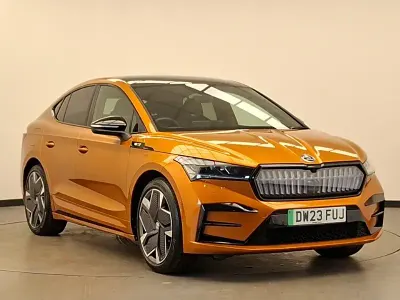 Used Skoda Enyaq iV vRS 219 kW (299 HP) 2023 Orange SUV