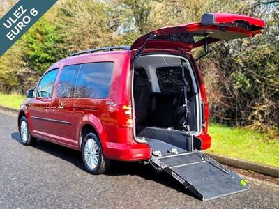 used VW Caddy Maxi Life 5 Seat Euro 6 Wheelchair Accessible Disabled Access Ramp Car