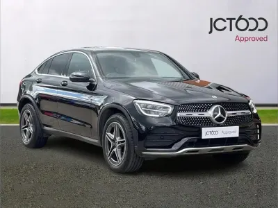Used Mercedes GLC300e AMG line 254 HP (186 kW) 2021 Black Coupe