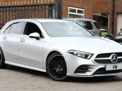Used Mercedes A200 AMG Line Premium 163 HP (119 kW) 2019 Silver Hatchback