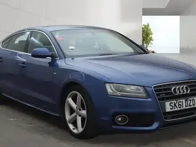 Used Audi A5 S-Line 170 HP (125 kW) 2011 Blue Coupe